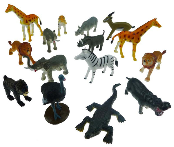 Safari Jungle Toy Animal Tube Set Wild Republic