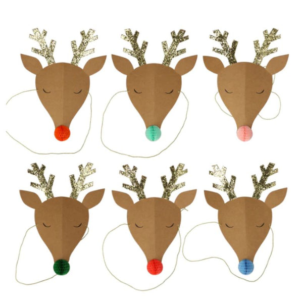 Meri Meri Reindeer Christmas Party Hats