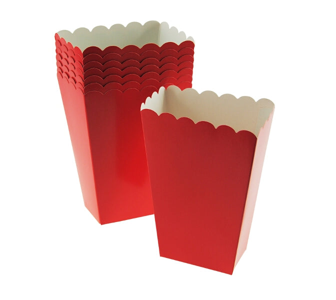 Red Plain Party Treat Boxes
