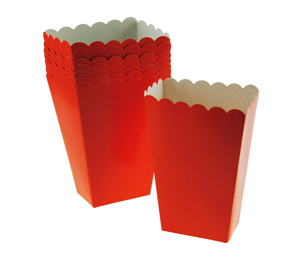 Orange Plain Party Treat Boxes