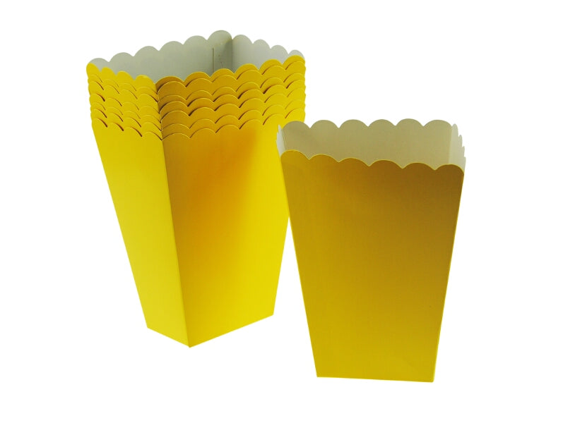 Yellow Plain Party Treat Boxes