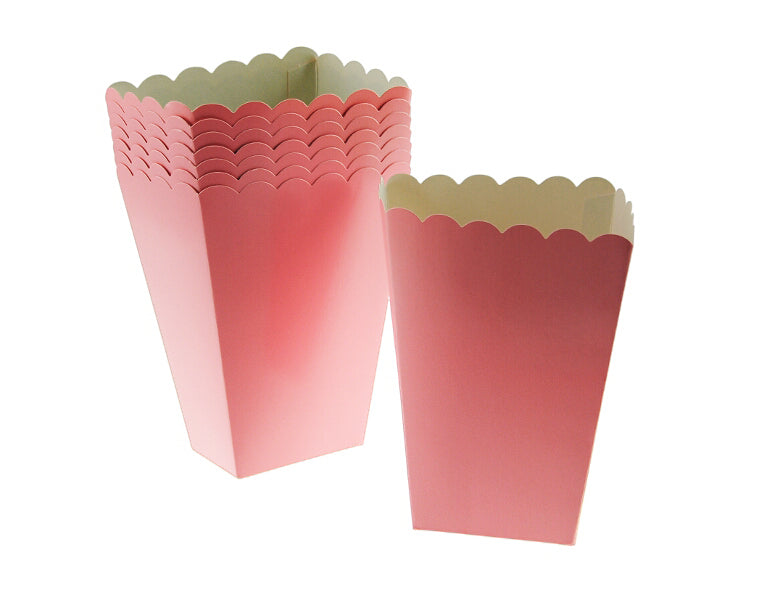 Baby Pink Plain Party Treat Boxes