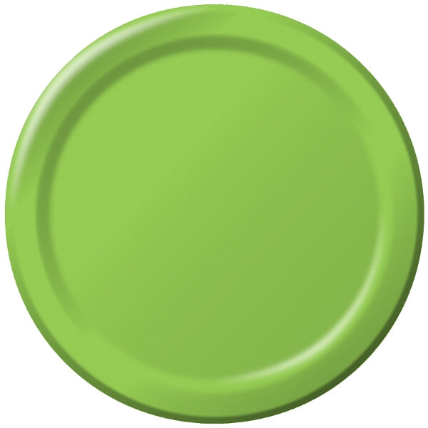 Lime Green Small Plain Paper Plate