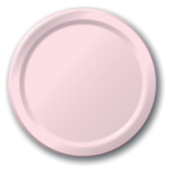 Baby Pink Small Plain Paper Plate