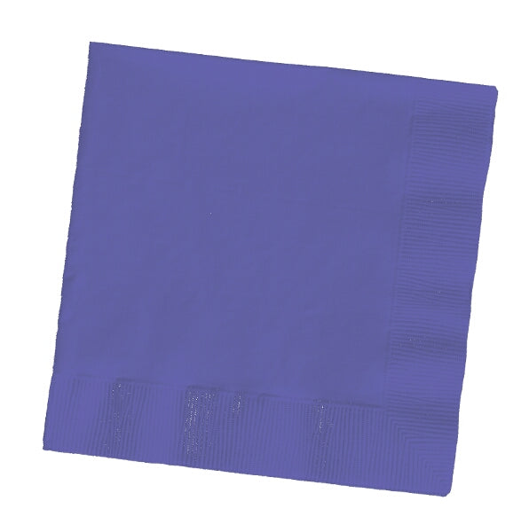 Purple Plain Beverage Napkins