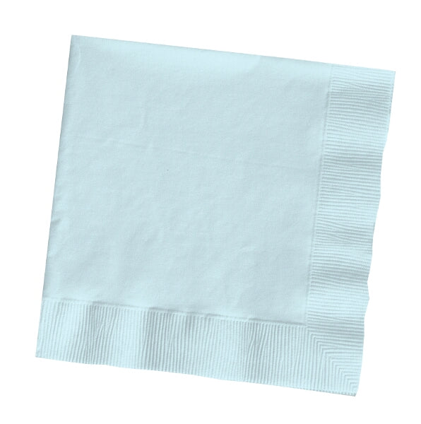 Baby Blue Plain Beverage Napkins