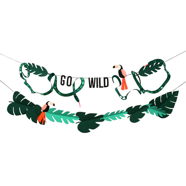 Go Wild Jungle Garland Decoration Kit Meri Meri