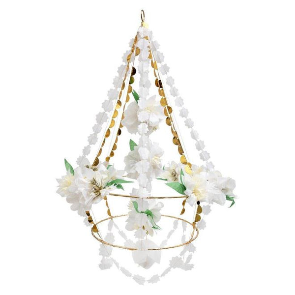 White Floral Blossom Chandelier Meri Meri