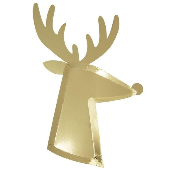 Gold Reindeer Plate Meri Meri