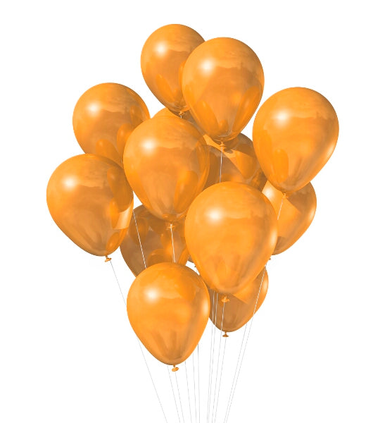 Orange Latex Party Balloons