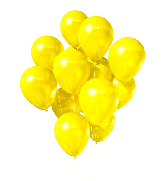 Yellow Latex Party Balloons