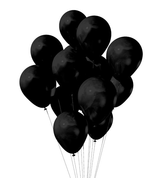 Black Latex Party Balloons