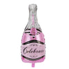 Jumbo Pink Champagne Bottle Foil Balloon