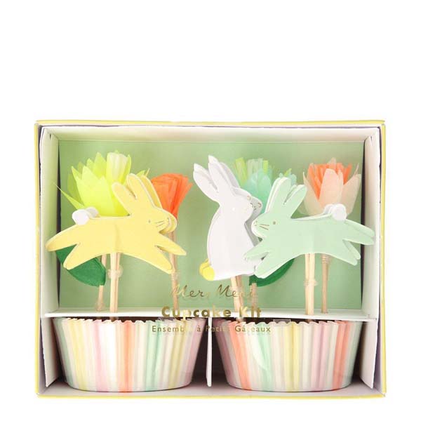 Floral Bunny Cupcake Kit Meri Meri