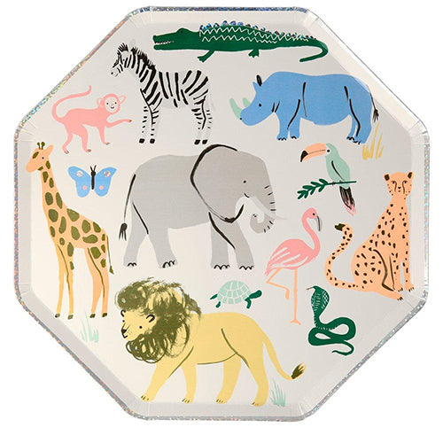 Meri Meri Safari Animals Dinner Plates