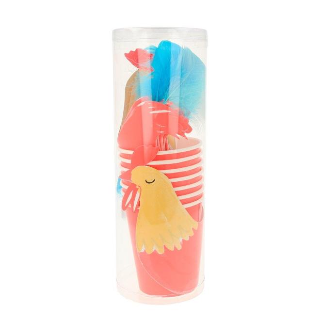 Meri Meri On the Farm Rooster Party Cups
