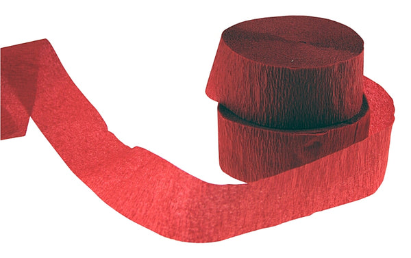 Red Crepe Streamers (2 Rolls)