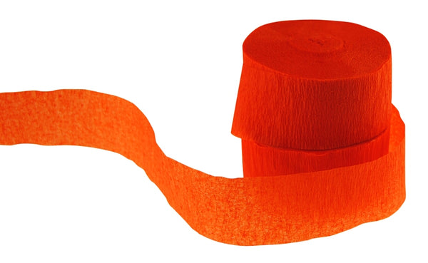 Orange Crepe Streamers (2 Rolls)