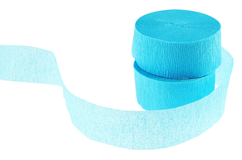 Baby Blue Crepe Streamers (2 Rolls)