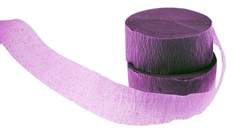 Lavender Crepe Streamers (2 Rolls)