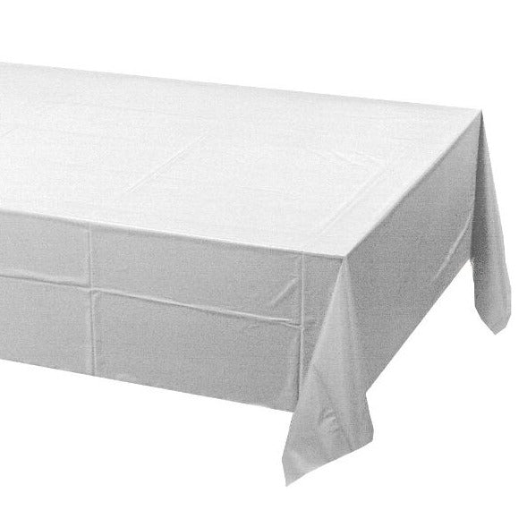 White Rectangular Paper Eco Tablecloth