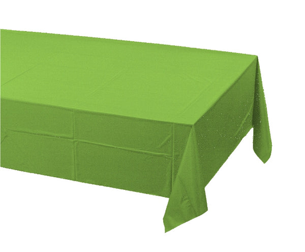 Lime Green Rectangular Plastic Tablecloth