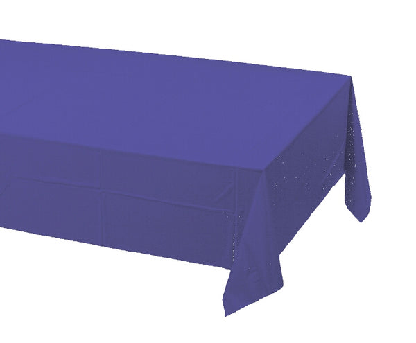 Purple Rectangular Plastic Tablecloth