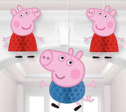 Peppa Pig Honeycomb Decorations