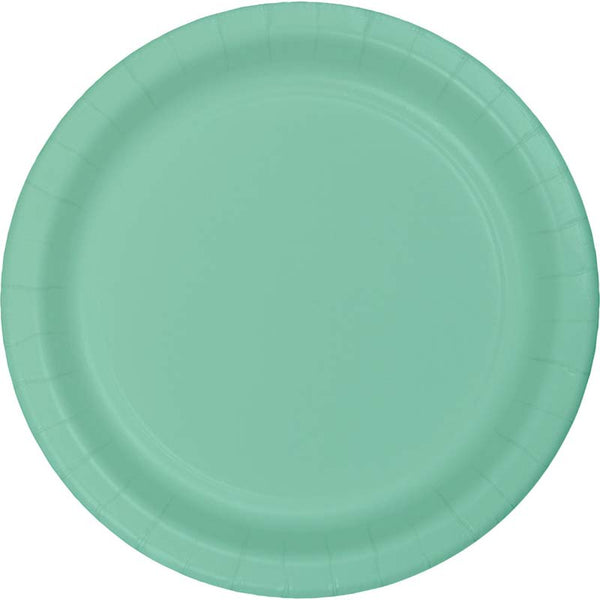 Mint Green Large Plain Paper Plate