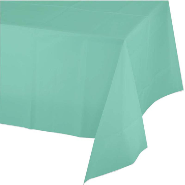 Mint Green Rectangular Paper Eco Tablecloth