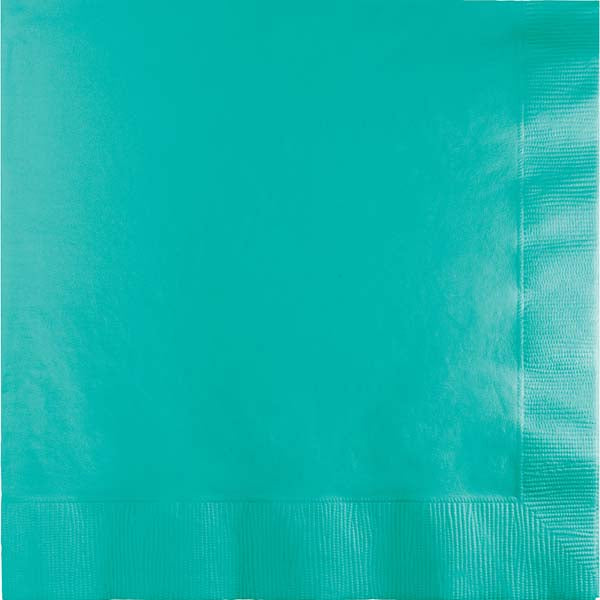 Teal Green Plain Luncheon Napkins