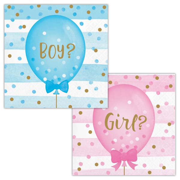 Gender Reveal Small Party Napkins