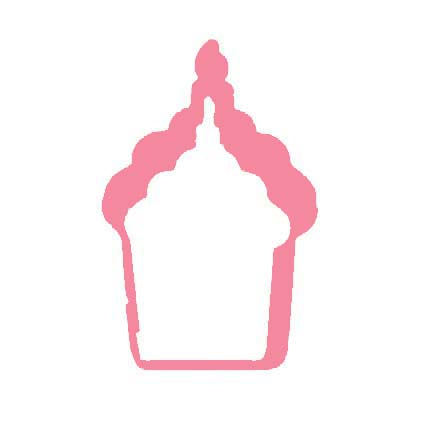 Cupcake Tea Party Cookie Cutter