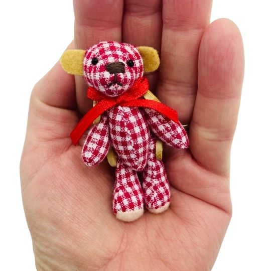 Tiny Gingham Teddy Soft Toy Set