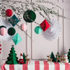 Christmas Honeycomb Decoration Kit - Meri Meri 16 pack