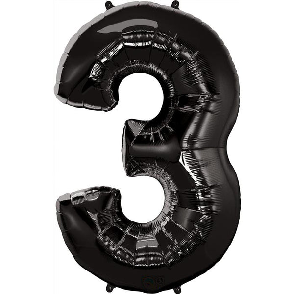 Black Jumbo Foil Balloon # 3