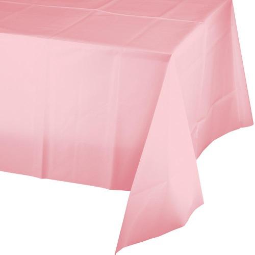 Baby Pink Rectangular Paper Eco Tablecloth