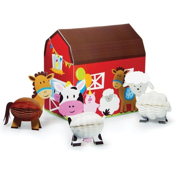 Farmhouse Fun Animal Party Centerpiece Decoration Set