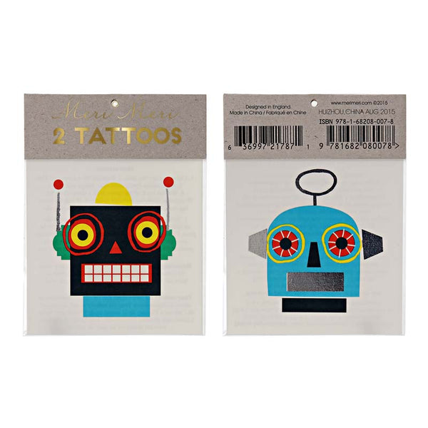 Robots Tattoos Meri Meri