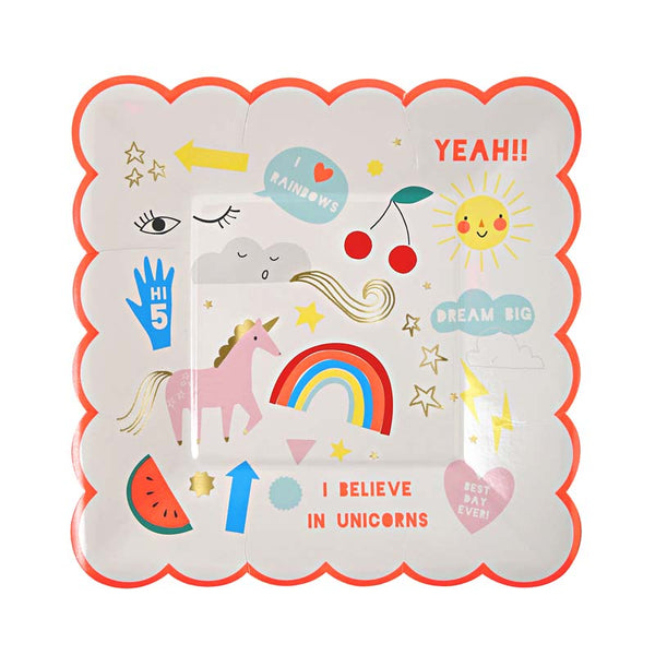 Unicorn Party Plates Meri Meri