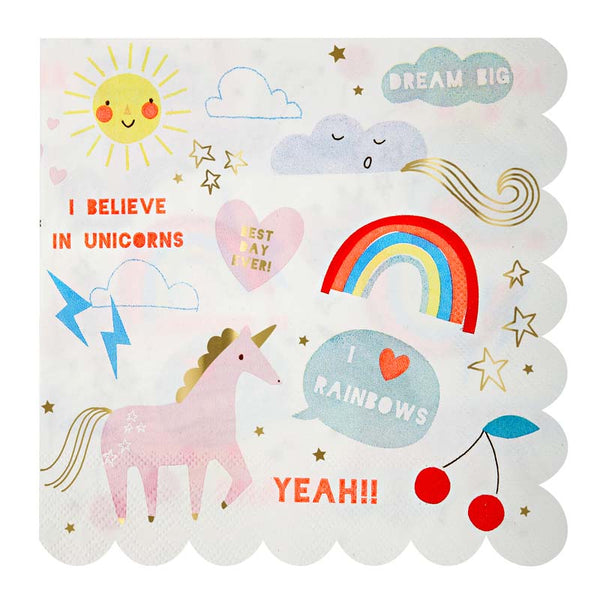 Unicorn Party Napkins Meri Meri