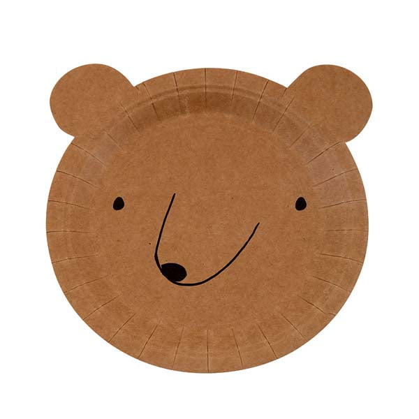 Teddy Bear Shaped Plates - Let's Explore Meri Meri