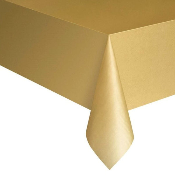 Gold Rectangular Paper Eco Tablecloth