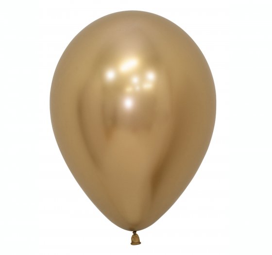 Chrome Gold Metallic Latex Party Balloons
