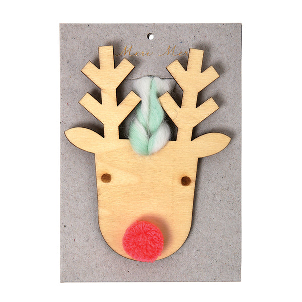 Reindeer Wooden Christmas Tree Decoration Meri Meri