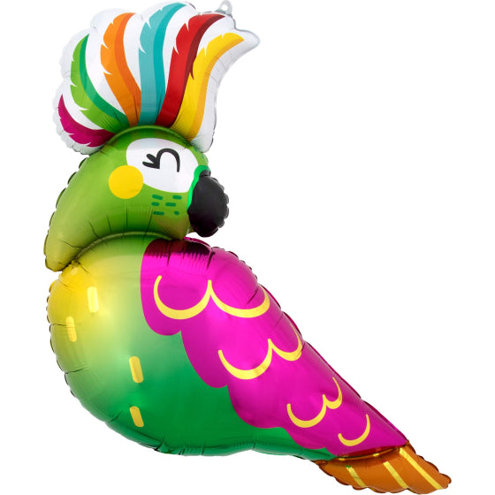 Tropical Parrot Bird Shaped Foil Balloon