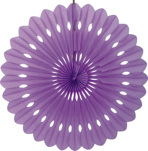 40cm Pretty Purple Decorative Paper Fan