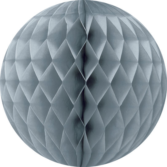 20cm Silver Honeycomb Paper Ball