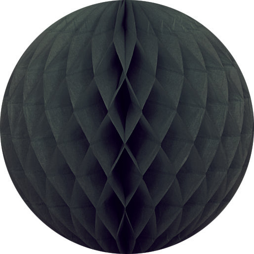 20cm Black Honeycomb Paper Ball