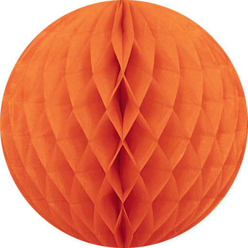 20cm Orange Honeycomb Paper Ball